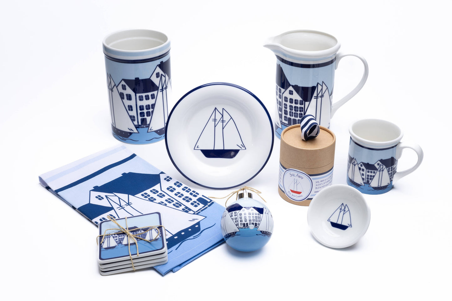 Coastal Village Round Plate