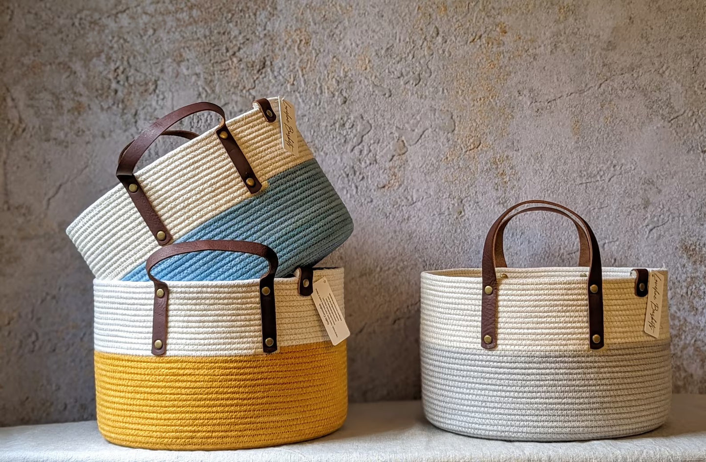 The Delphinium w/leather handles
