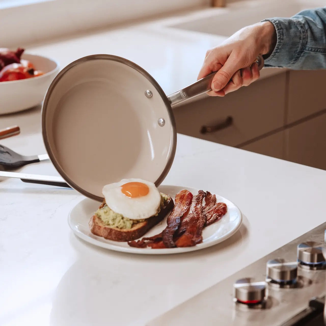 CeramiClad Frying Pan - Sand