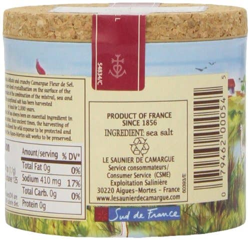 Saunier De Camargue Fleur De Sel Sea Salt, 125g