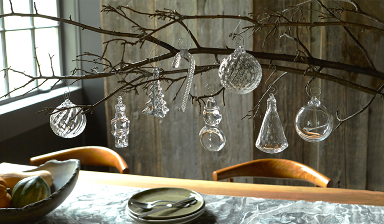 Simon Pearce Glass Ornaments