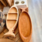 Fish Catch-all Tray: One compartment / Cherry wood