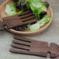 9" Walnut Wood Salad Hands