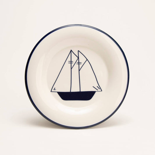 Coastal Village Round Plate