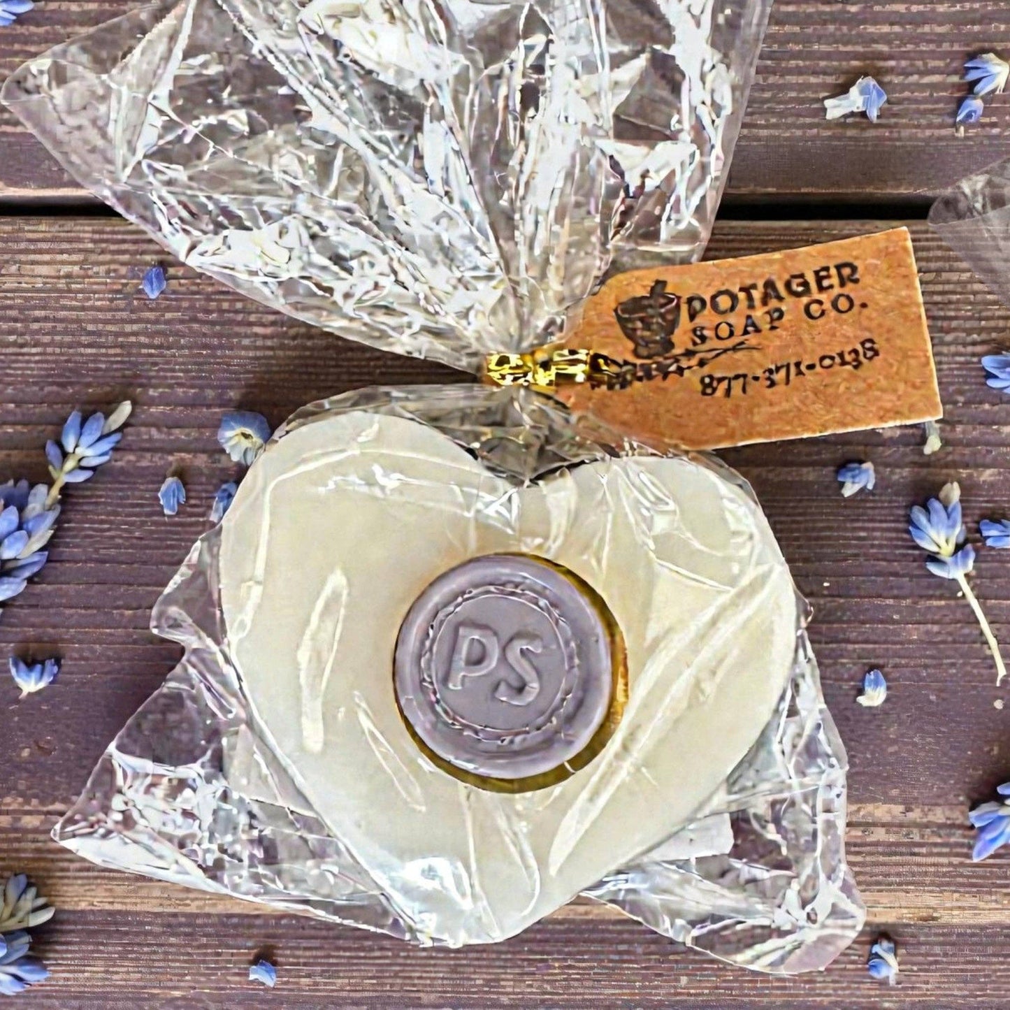 French Lavender Heart Soap