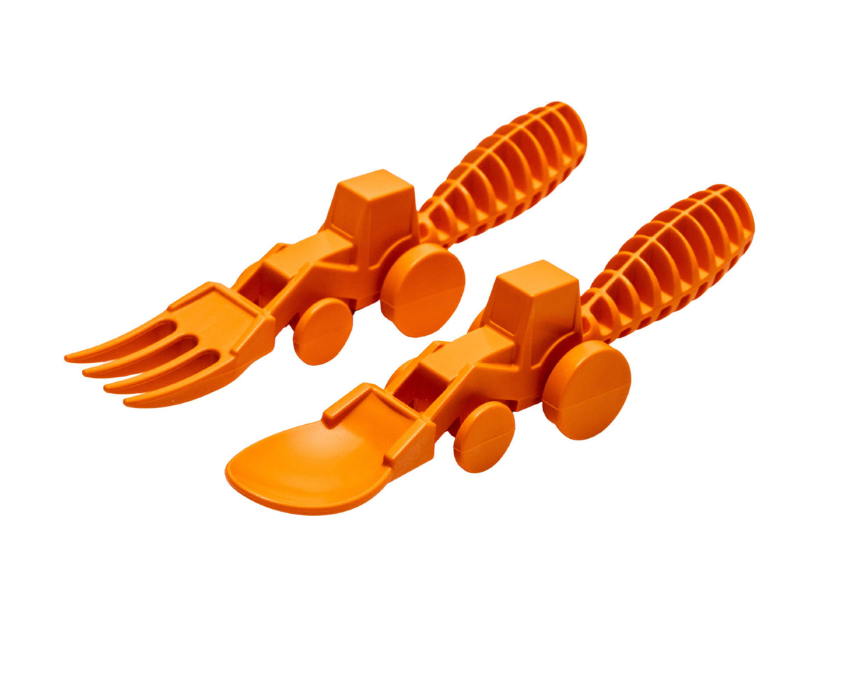 Set of 2 Tractor Utensils - Green