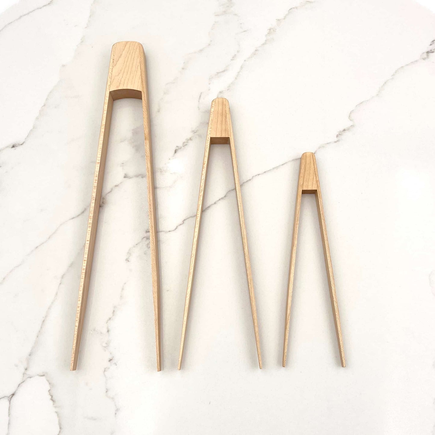 Maple Wood Tongs - 11"/9"/7"