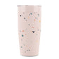 Insulated Ceramic Stainless Steel Coffee & Drink Tumbler: Terrazzo Charcoal