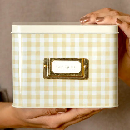 Tin Recipe Box