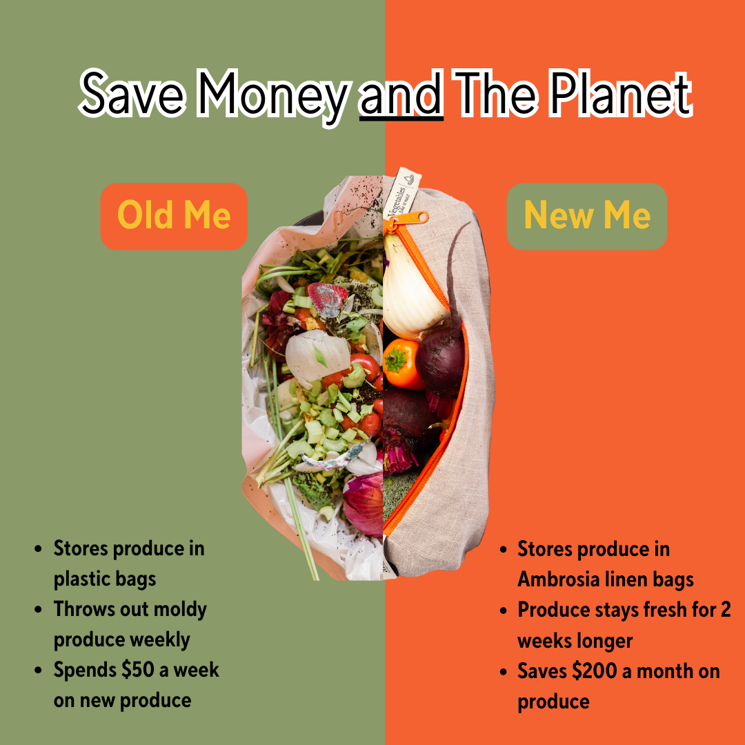 Reusable Linen Bag for Vegetables