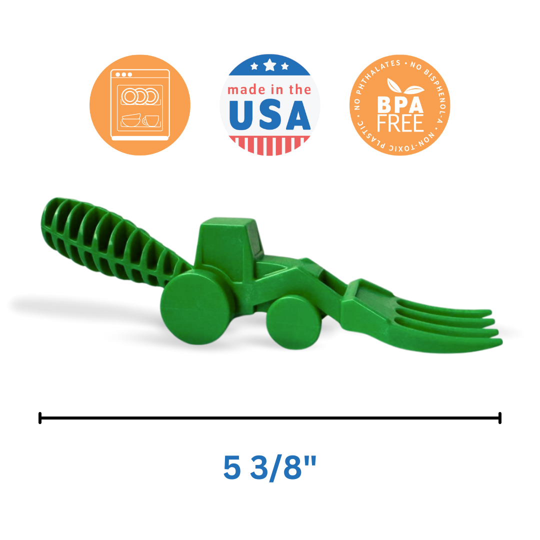Set of 2 Tractor Utensils - Green