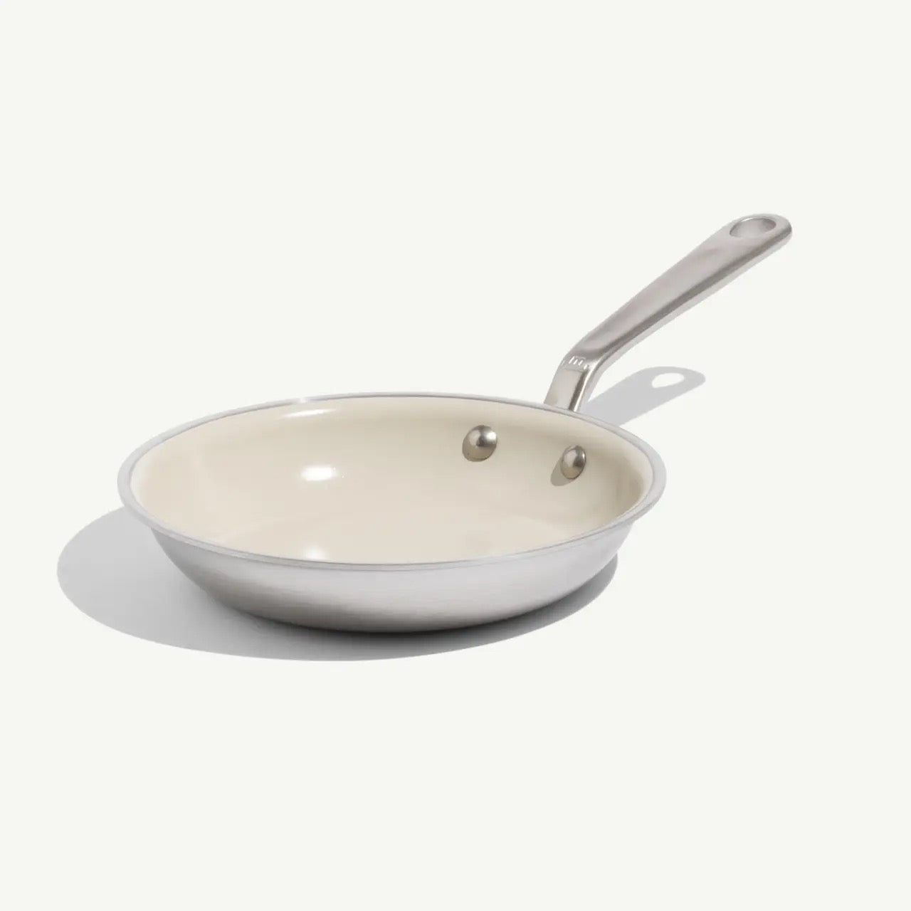 CeramiClad Frying Pan - Sand (Stainless Rims)