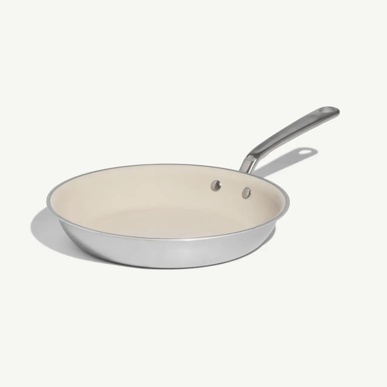 CeramiClad Frying Pan - Sand (Stainless Rims)