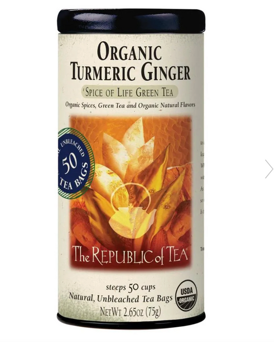 Organic Turmeric Ginger Green Tea