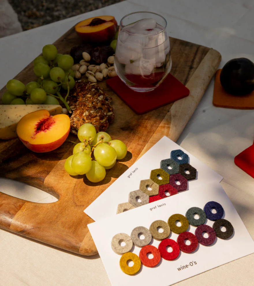 Wine-O's Round Felt Wine Charms