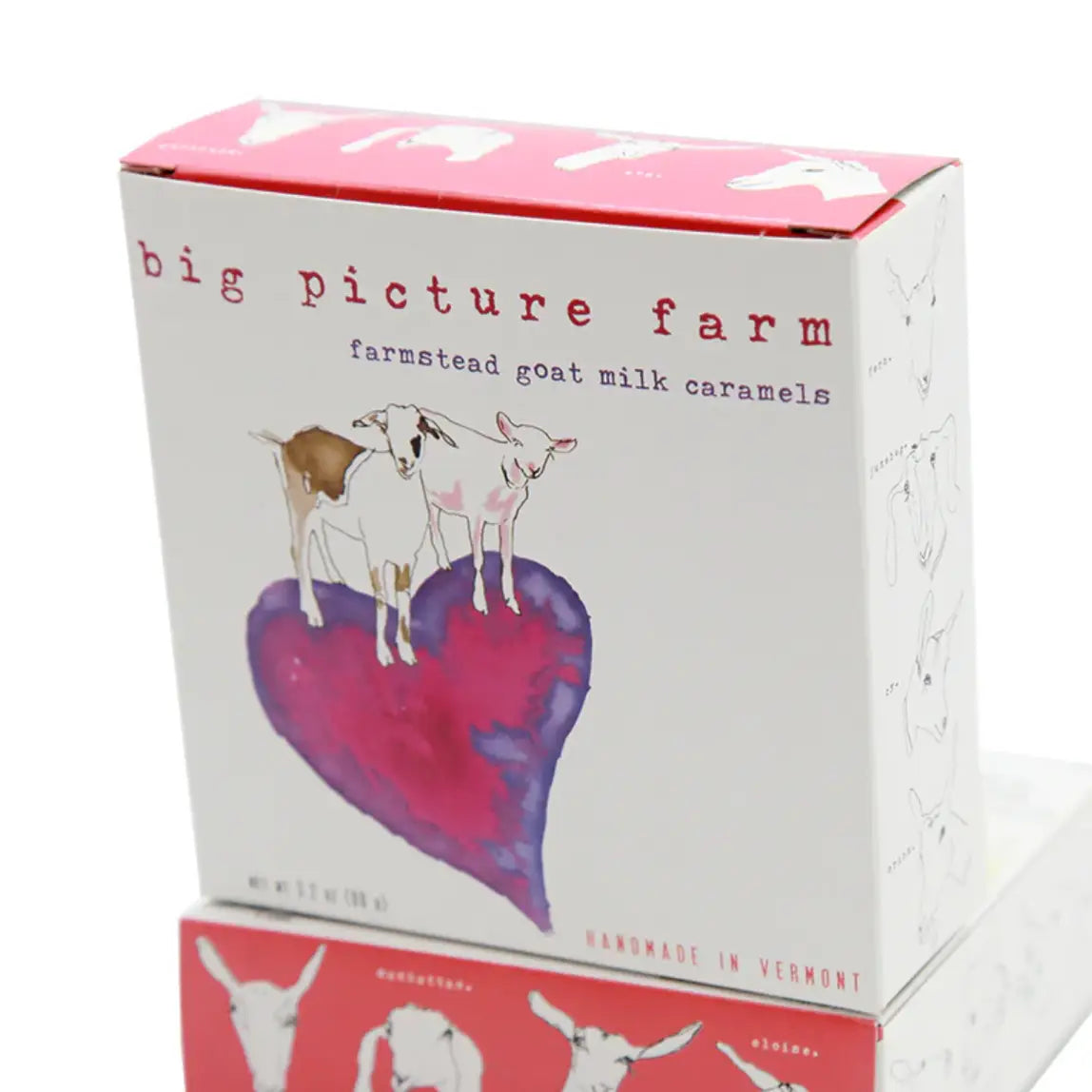 Heart Goat Milk Caramel Box (Valentine`s Day) : Sea Salt Vanilla