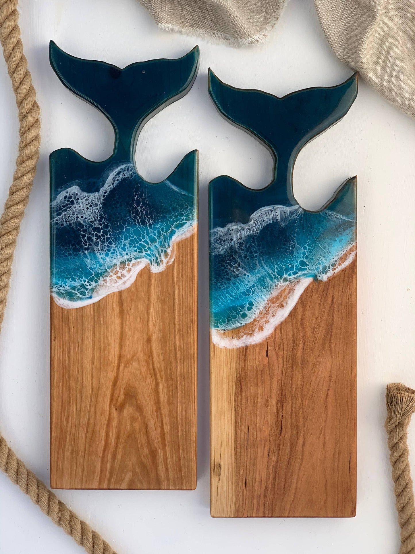 Whale Tail Serving Board: Cherry