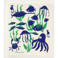 Three Bluebirds Swedish Dishcloths
