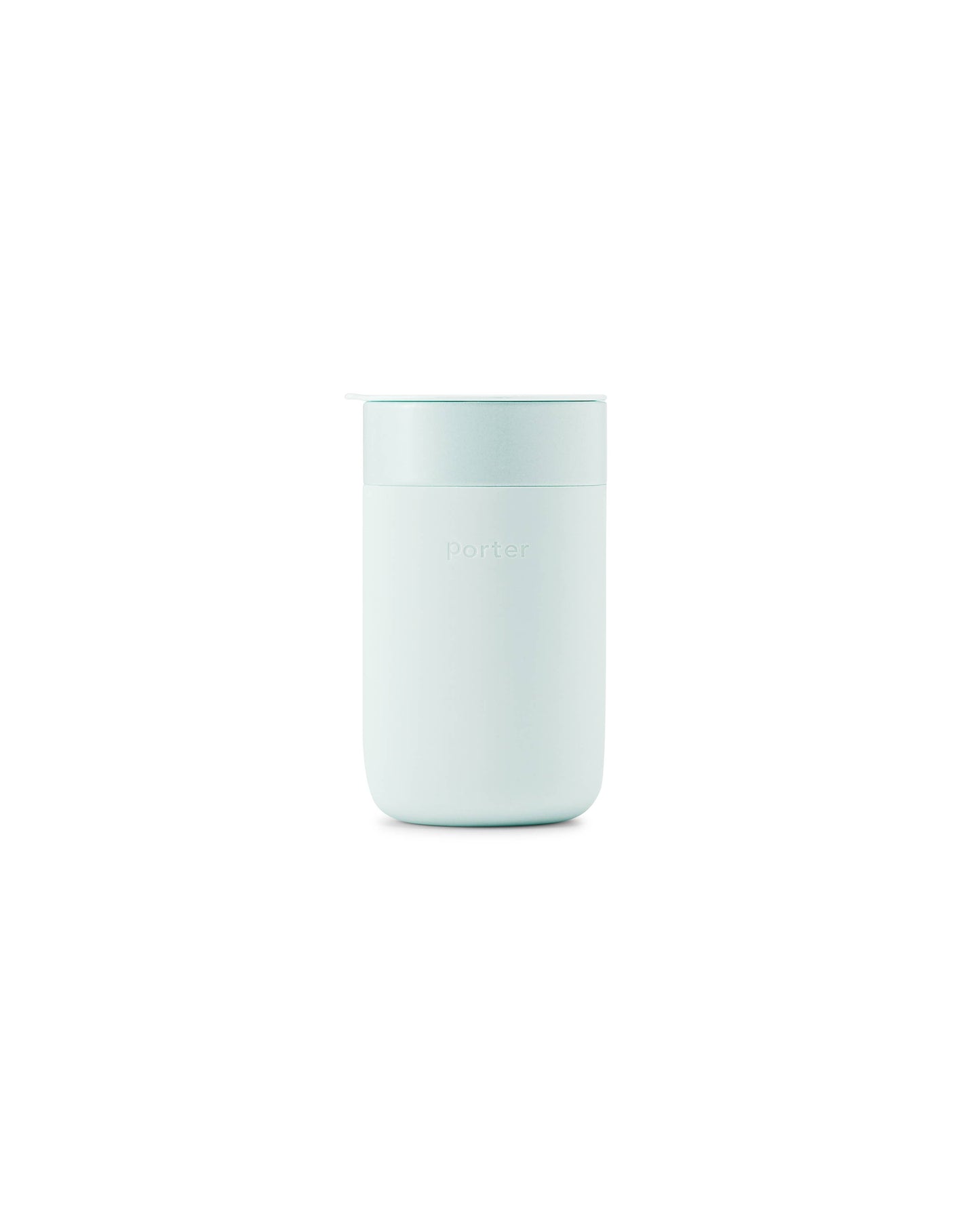 Porter Ceramic Reusable Coffee Mug 16oz: Charcoal