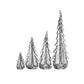 Vermont Evergreen Glass Trees