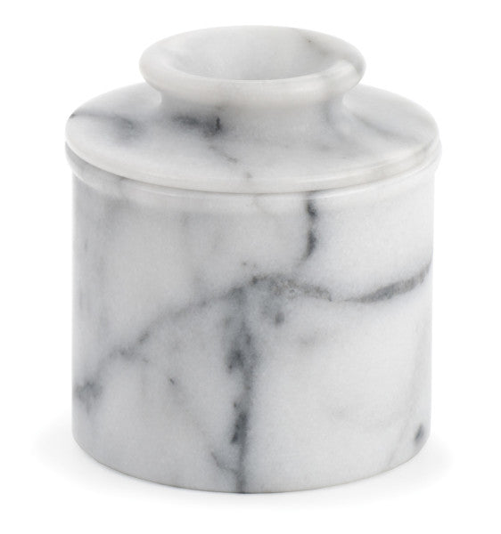 White Marble Butter Pot
